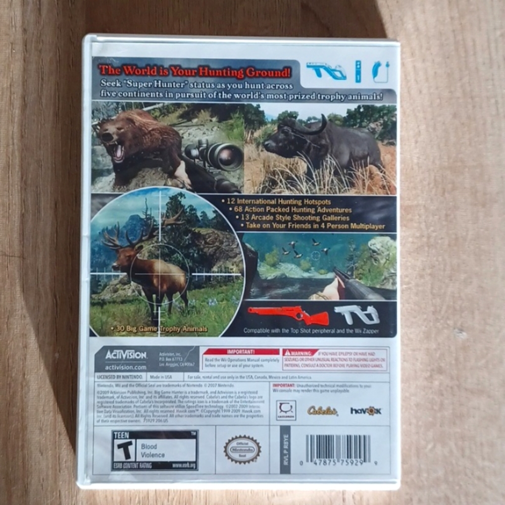 Wii Cabelas Big Game Hunter 2010 Game - Picture 2 of 4